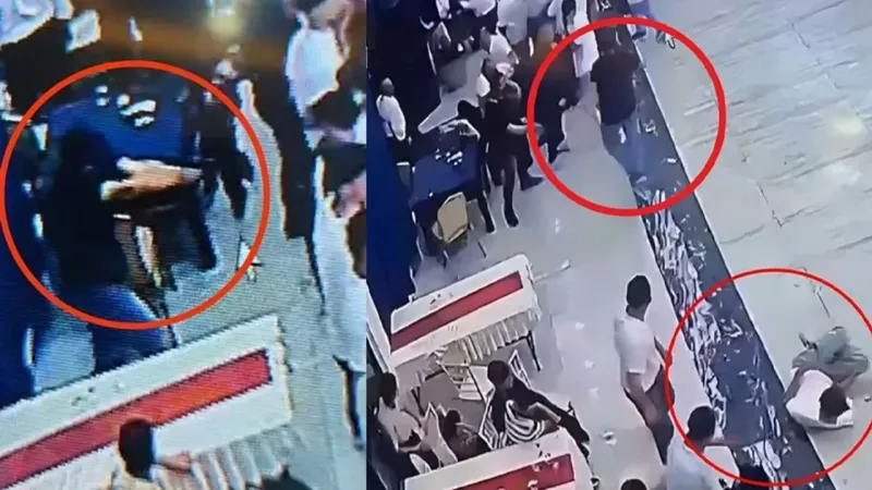 Düğün Salonunda Kan Aktı! İşte O Anlar Kamerada