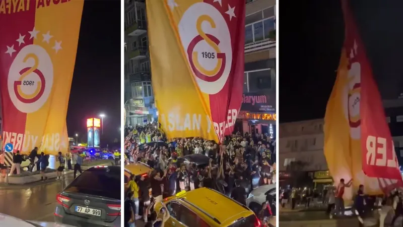 Galatasaray bayrağını indiren Fenerbahçelilere gözaltı