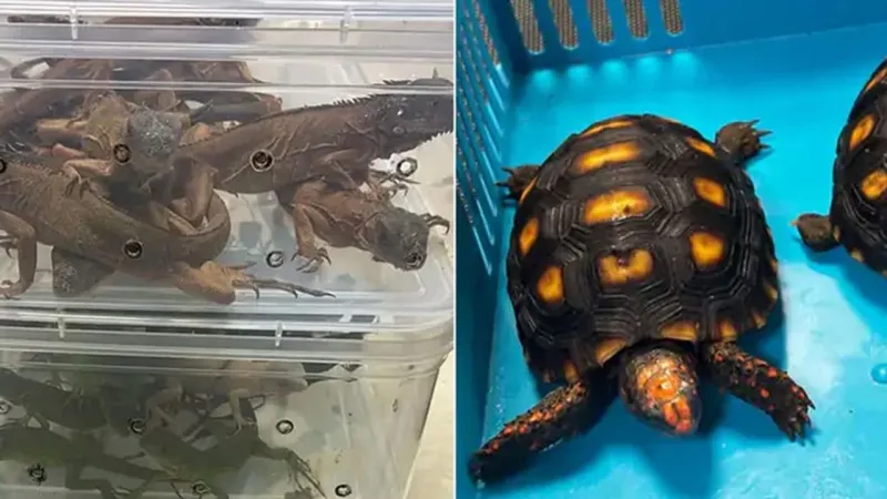 Havalimanında Egzotik Şok! Bagajdan Çıkanlar Akıllara Durgunluk Verdi