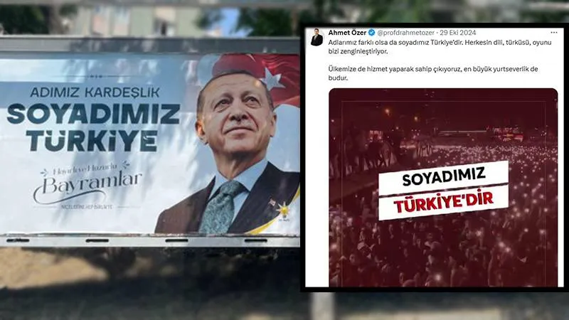 İmamoğlu indirildi, yerine asılan Erdoğan afişlerindeki slogan tanıdık çıktı!