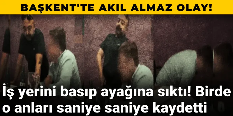 Ankara'da Şok! İş Yerini Bastı, Ayağından Vurdu! İşte O Anlar