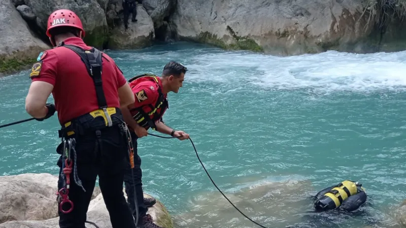 Isparta'da kanyonda suya düşen üniversite öğrencisi hayatını kaybetti