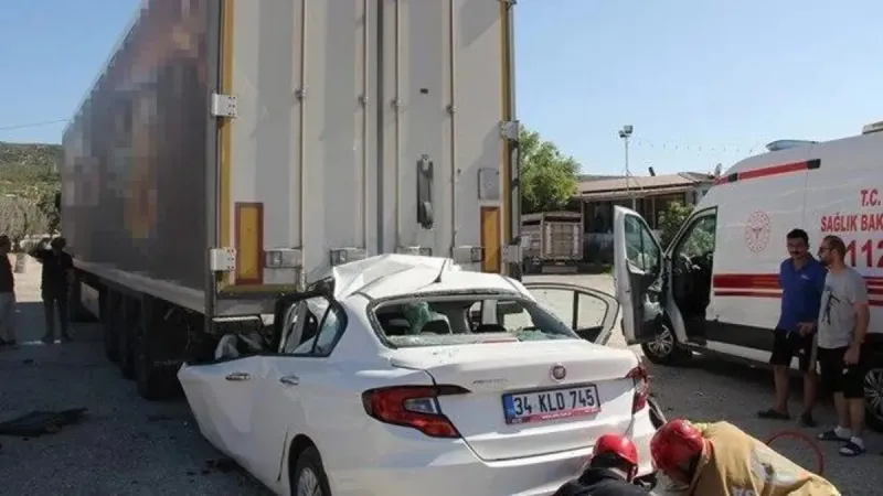 Manisa'da Korkunç Kaza: Baba ve 3 Çocuk Hayatını Kaybetti!