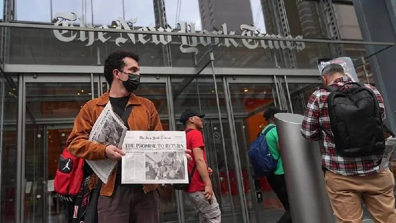 New York Times binası önünde İsrail protestosu düzenlendi: "Haberleriniz taraflı" 
