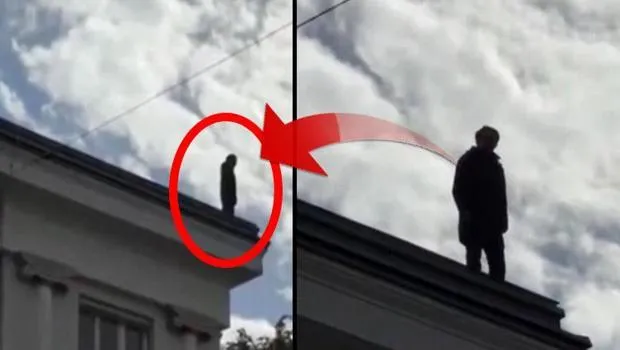 Slovenya'da Şok İntihar Girişimi! Milletvekili Çatıya Çıktı!