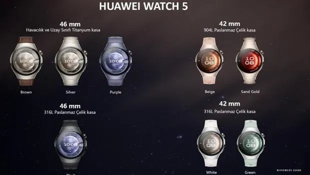 Huawei Watch 5: Lüks Akıllı Saat Deneyimi Seni Bekliyor!