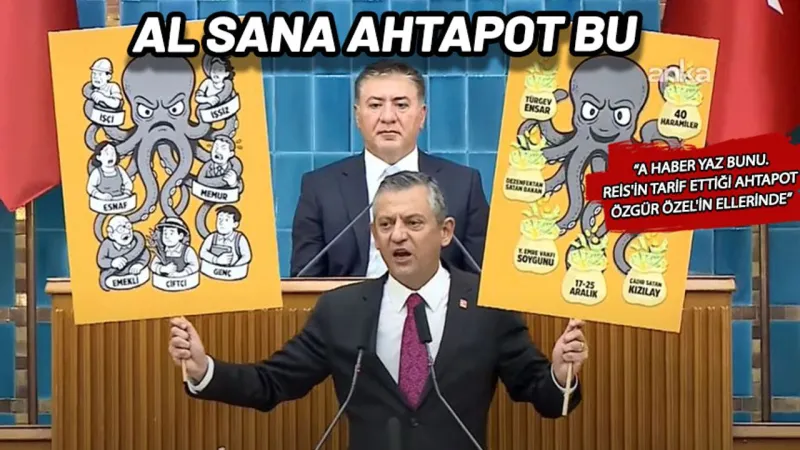 Özgür Özel 'ahtapotu' açıkladı, vurgunları tek tek anlattı