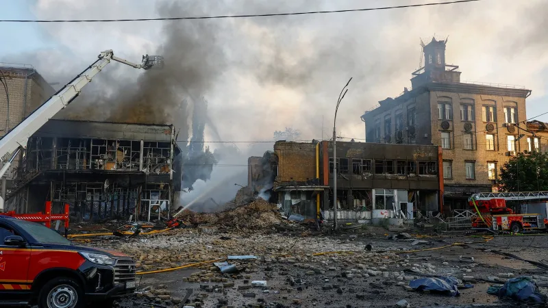 Kiev'de Kanlı Misilleme! Rusya'dan İHA Saldırısı: Ölü ve Yaralılar