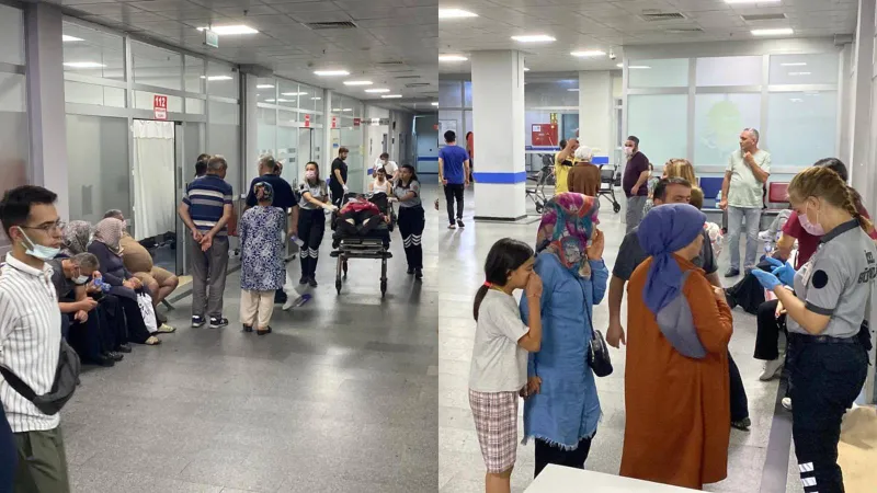Tekirdağ'da, 50 işçi zehirlenme şüphesiyle hastaneye kaldırıldı!