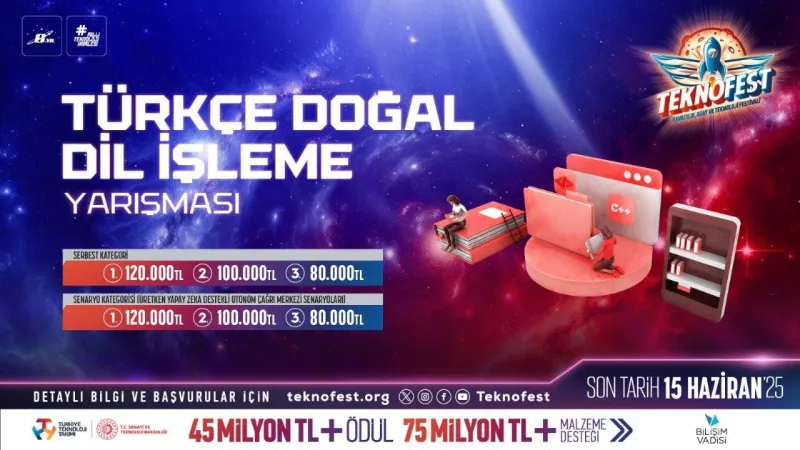 TEKNOFEST Türkçe Doğal Dil İşleme Yarışması başvuruları sürüyor